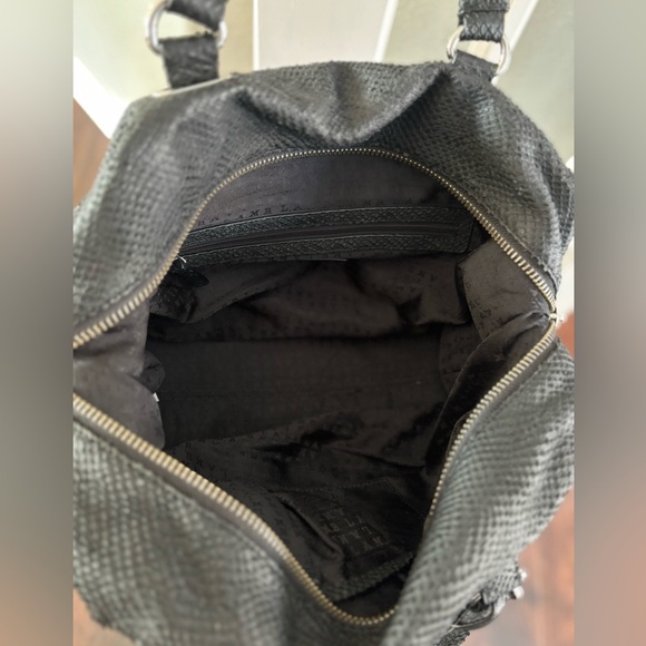 Lamb L.A.M.B. Gwen Stefani Black Leather Shoulder Bag - Picture 13 of 16